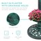 Best Choice Products Solar Lighted Pedestal Bird Bath w/ Planter, Integrated Panel